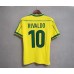 Brazil 1998 World Cup Home Yellow Soccer Jersey